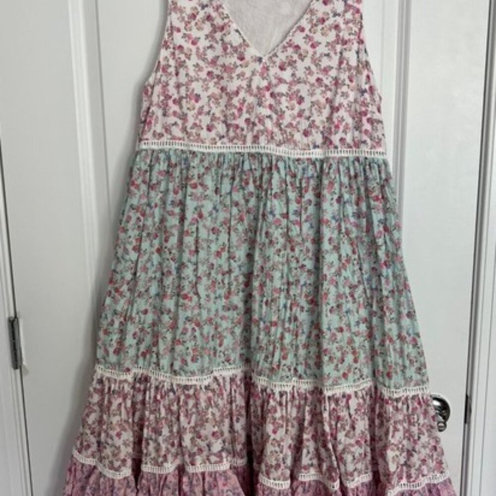LoveShackFancy X Camille Pocketed Babydoll Dress Women’s Size XL - Picture 2 of 10
